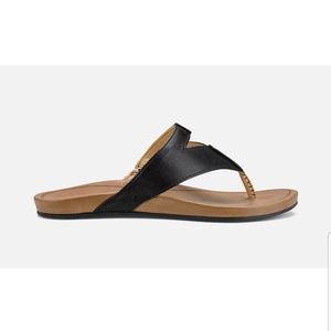 NWT Olukai Sandals LaLa Black/Tan
